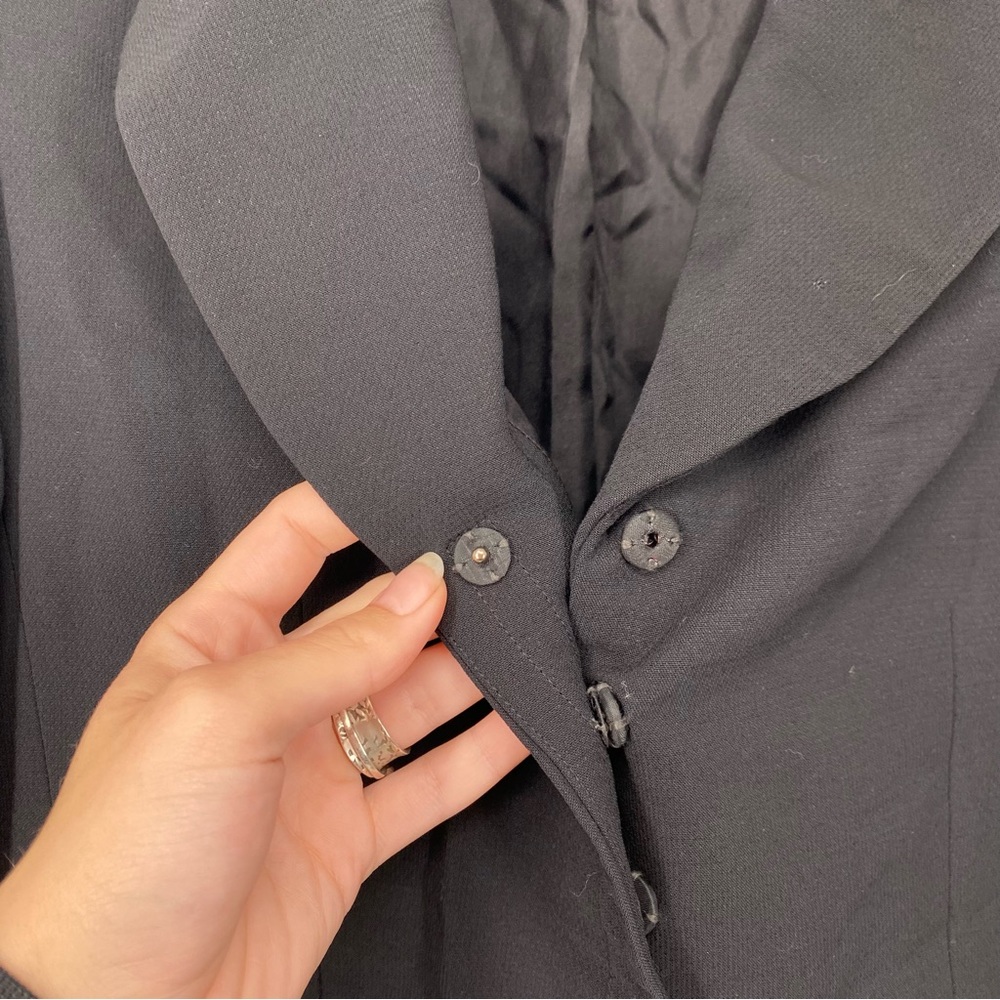 Charles Chang-Lima Wool Blend Button Front Blazer - image 2